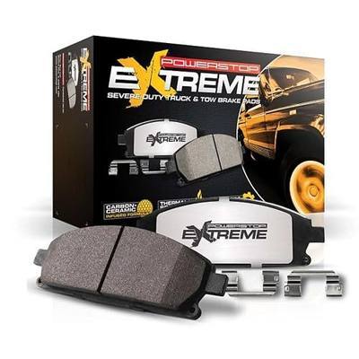 PowerStop Front Brake Pads for Ford Expedition 2010-21 |F-150 2010-20 |Lincoln Navigator 2010-22 - Z36 Truck & Tow Carbon-Fiber Ceramic Brake Pads with Installation Hardware, Z36-2087