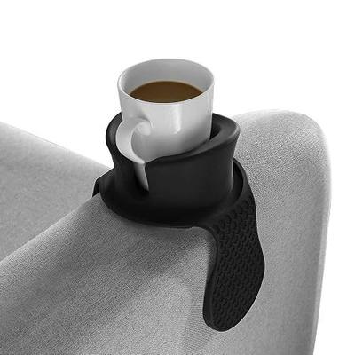 Sofa Cup Holder - Watruer The Ultimate Anti-Spill Holder Silicone Drink Holder for Your Sofa or Couch - Black