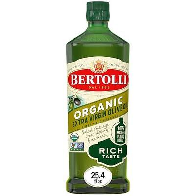 Bertolli Organic Extra Virgin Olive Oil, Rich Taste, First Cold Pressed, Contains Polyphenols, 25.4 fl oz