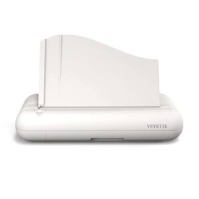 Electric 3 Hole Paper Punch, VEYETTE Heavy Duty Commercial Hole Puncher with Adapter for Office School Studio, 30 Sheet Capacity,Color Gray