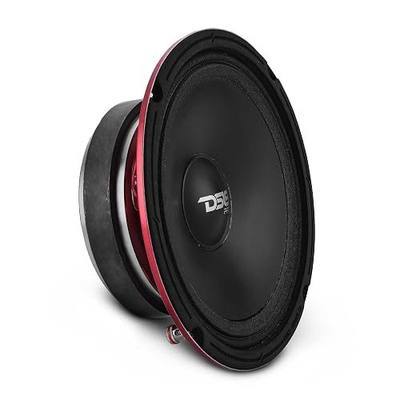 DS18 Pro-SM6.2 6.5" Slim Loudspeaker – 6.5”, Midrange, Red Steel Basket, 500W Max Power, 250W RMS, 2 Ohms - Premium Quality Audio Speakers – IP66 Water Resistance, Perfect for Motorcycle Applications