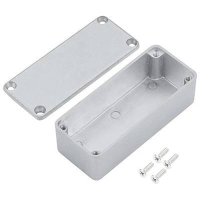 DaierTek 1590A Metal Guitar Pedal Enclosure Diecast Aluminum Stomp Box Case 92x38x31 MM Unfinished for Guitar Effect Toggle Switch Box