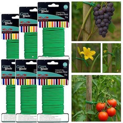 GiftExpress Pack of 6 Garden Soft Wire Tie, 32.8' ea. Garden Plant Tie, Light Duty Flexi Tie, Plant Twist Ties
