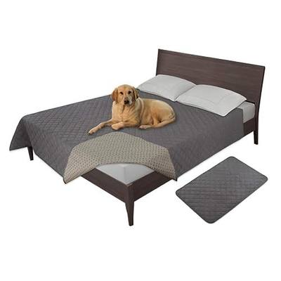 Easy-Going 100% Waterproof Dog Bed Cover, Non-Slip Pet Blanket for Furniture, Washable Couch Cover, Repleasement Sofa Cover (68x82 in,Gray)