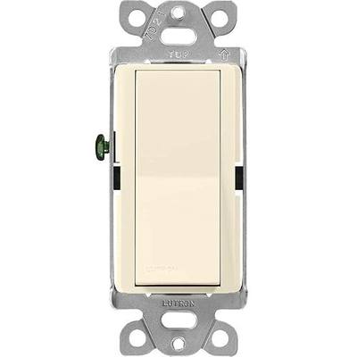 Lutron Claro On/Off Switch, 15-Amp/3-Way, CA-3PS-AL, Almond