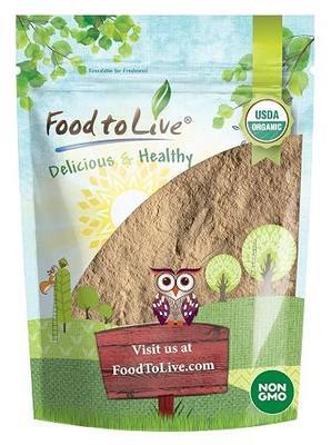 Food to Live Organic Lucuma Powder, 1 Pound — Raw, Non-GMO, 100% Pure, Non-Irradiated, No Additives, Paleo, Keto, Vegan Superfood, Bulk, Great for Juice, Drinks and Smoothies, Low Glycemic Index