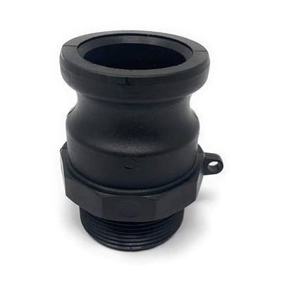 Gloxco Polypropylene Type F Cam and Groove Fitting, 1-1/2" Male Camlock Adapter x 1-1/2" Male NPT (CAM-15-F-PP)