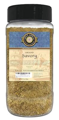 Spice Appeal Ground Savory - Dried Summer Savory Herb Seasoning, 7 oz | Earthy dried herb perfect for seasoning beans, poultry, stuffing, and vegetable dishes - adds warm aromatic flavor to recipes