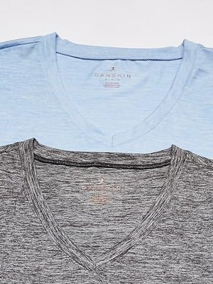 Danskin Womens 2 Pack Essential V Neck T-Shirt
