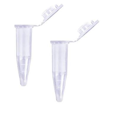 1.5ml Microcentrifuge Tubes with Snap Cap Durable Leak-Proof PCR Tubes for Sample Storage 50pcs