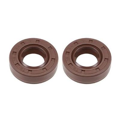 uxcell Oil Seal 12mm Inner Dia 24mm OD 7mm Thick Fluorine Rubber Double Lip Seals 2Pcs