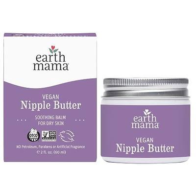 Earth Mama Vegan Nipple Butter | Cruelty-Free Breastfeeding Cream for Nursing Mamas | NO Lanolin, 2-Ounce