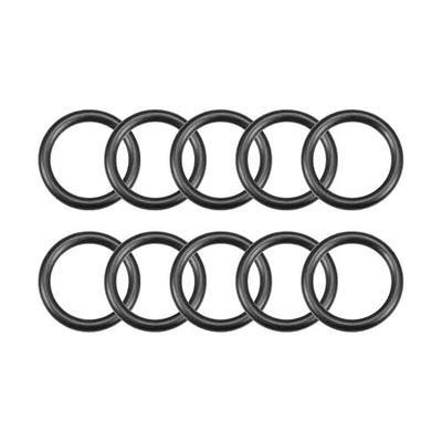 uxcell Nitrile Rubber O-Rings 19mm OD 14mm ID 2.5mm Width, Metric Nitrile Rubber Sealing Gasket for Automotive Machine Plumbing, Pack of 10