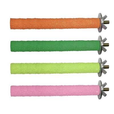 Hamiledyi Parrot Perch Stand Toy, Bird Cage Perch Toy,Natural Paw Grinding Stick for Small Parrots, Parakeets, Cockatiels, Lovebirds Chewing Stick(S)