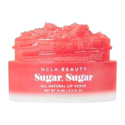 NCLA Beauty Sugar All Natural Lip Scrub - Lip Exfoliator - Made with Sugar, Cocoa and Shea Butter, Agave Nectar - Watermelon - 0.5 oz