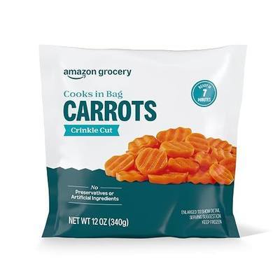 Amazon Grocery, Carrots, Crinkle Cut, 12 Oz, Frozen