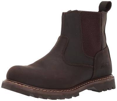 6" Australian Leather Work Boot & Construction Shoe, Oil, Slip & Acid Resistant Outsole, Orthotic PU Insole with Side Zipper, Good Year Welt