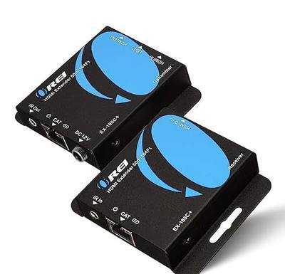 OREI HDMI Extender Over Cat6 165ft - 4K@30hz, IR, Loop Out, PoC, HDCP 1.4 | HDMI to Cat 6 Converter, HDMI over Ethernet – HDMI 1.4 compliant, EDID management, Deep Color, single-cable installation