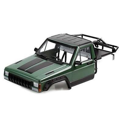 INJORA RC Cherokee Body Cab & Back-Half Cage for 1/10 RC Crawler TRX4 Axial SCX10 90046(Cab&Cage(Olive)