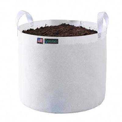 White Grow Bag - 25 Gallon, Planting Pots - Plant Grow Bags Pots Gardening Vegetable - Air Pruning Mesh Fabric Plant Container - with Handles