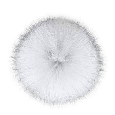ENJOYFUR Genuine Raccoon Fox Fur Pompom with Button Real Big Fluffy Fur Ball for Beanies DIY Fur Accessories