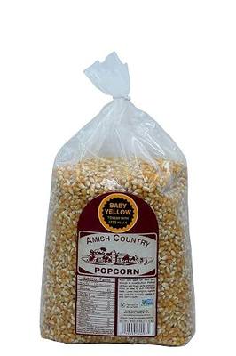 Amish Country Popcorn Baby Yellow Popcorn Kernels, 6LB Bag - Non-GMO, Gluten Free, Old Fashioned Popcorn