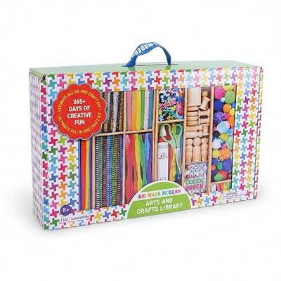 Kid Made Modern Arts and Craft Kit – A DIY 3.8 Pounds of Hobby Craft Supplies & Materials Box for Creative Art Projects for Kids Age 4 5 6 7 8 9 10 11 & 12 Year Old Girls & Boys