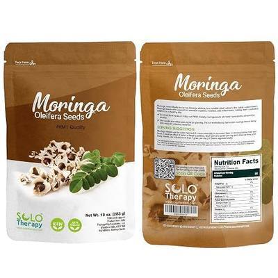 Solo Therapy Moringa Seeds | 1000 Seeds Approx.| Premium Quality | PKM1 Variety | Edible | Planting | Moringa Oleifera| Malunggay | Semillas De Moringa | Drumstick Tree | Non-GMO | Product from India