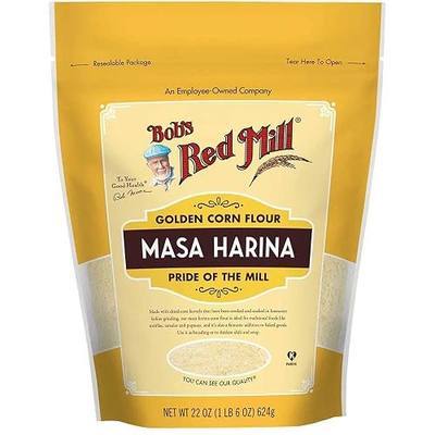Bob's Red Mill Golden Masa Harina Corn Flour, 22oz (4 Pack)