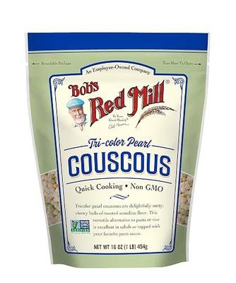 Bob's Red Mill Traditional Pearl Couscous, 16oz (Pack of 4) - Non GMO, Vegan, Israeli Couscous, Kosher