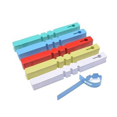500 Pcs Wrap Around Adjustable Plant Tree Hanging Tags, Plastic Nursery Garden Waterproof Labels, Large Writing Surface (20x2cm, 5 Colors)