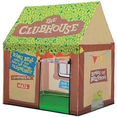 SweHouse Kids Play Tent Indoor: Clubhouse Tent for Toddler with Roll-up Door & Windows Playhouse - Boy Girl Tent Outdoor Birthday Gifts Toys
