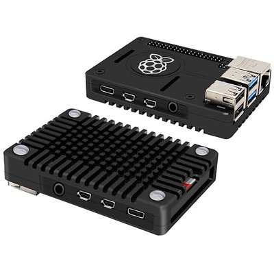 Geekworm N300 Ultra-Thin Aluminum Alloy Heatsink Case for Raspberry Pi 4 | CNC, Passive Cooling, Includes Thermal Pad