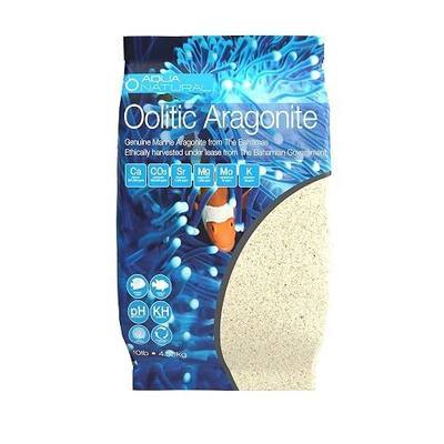 Aqua Natural Aquarium Sand, Oolitic Aragonite, 10lb | Reef, Saltwater, Marine, Tanks