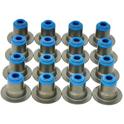 Michigan Motorsports LS/LT Beehive Valve Seal Kit | Set of 16 | Hat-Style Stem Seal for 4.8L 5.3L 5.7L 6.0L 6.2L 7.0L LS & Gen V LT Engines | OEM-Style Powdered Metal Guide Fit