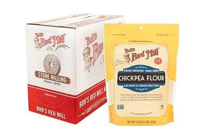 Bob's Red Mill Chickpea Flour, 16oz (4 Pack)