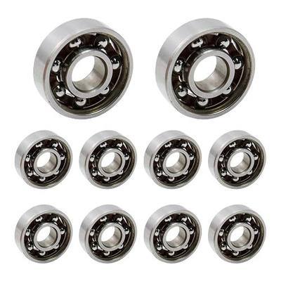 Antrader 10Pcs 608 Steel Ball Bearings 8 x 22 x 7mm Fidget Spinner Bearings | High Speed Durable Carbon Steel Mini Bearings,Low Friction High Precision Rating Bearings,Smooth Rotation Skateboard Bearings