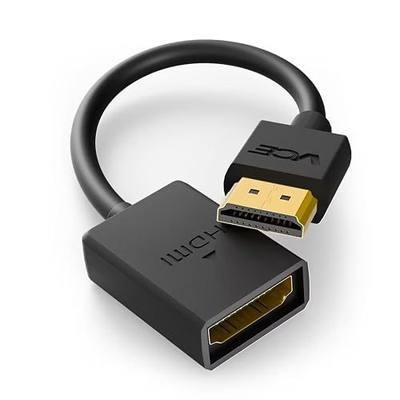 VCE 4K HDMI Extension Cable, Male to Female Adapter Short HDMI Extender, Support 4K@60Hz 3D Compatible with Google Chrome Cast, Roku Stick, HDTV, Laptop and PC, 5.5 Inches