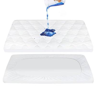 Pack and Play Mattress Pad Sheets Cover, 27" X 39" Inch | Waterproof Soft Quilted Fit for Graco Pamo Babe Pack and Play, Baby Portable Mini Cribs and Foldable Mattresses Protector Pad