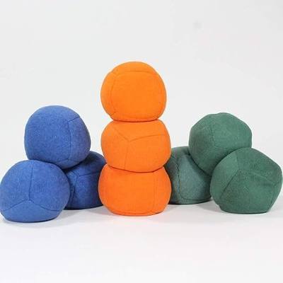 Thud Juggling Ball Set - Lightweight 90g Beanbag Ball/Footbag - Super Soft - Set of Three (3) (Green)