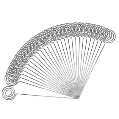 Ring Loop Round Shape Craft Wire Clip Table Card Holders Note Photo Picture Memo Holder for Party Birthday Office DIY Cake Topper Accessories Decoration,30 Pack Silver (Round Shape)