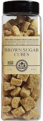 India Tree Brown Sugar Cubes from Mauritius - 1.1 lb Pantry Pak - Unrefined Demerara Cane Sugar - Non-GMO Fair Trade Natural Sweetener for Coffee, Tea, and Baking