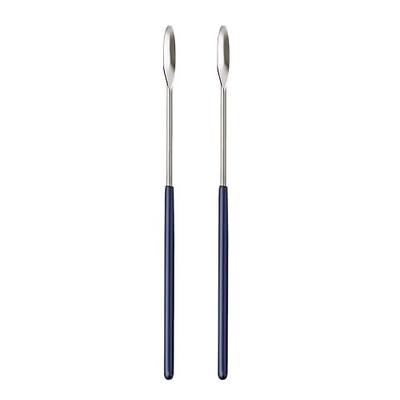 AOZITA 2 Pack Lab Spatula - Micro Lab Spoon/Scoop with Nickel-Stainless Blade - Also Great Filler, Gel Cap Capsule Pill Filler Machine - #000 00 0 1 2 3