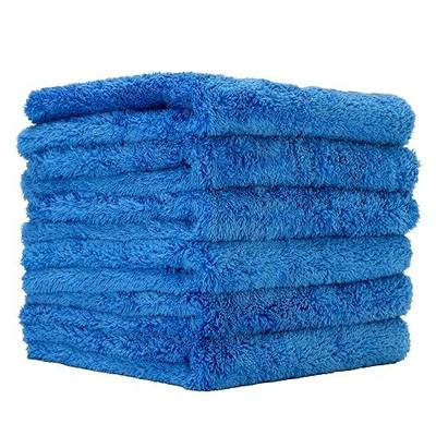 PROJE' Blue Microfiber Towel - Ultra Absorbent - Car Drying, Polishing, Buffing Cloth & Interior Detailing Towel - 500 GSM 16x16in - Auto Detailing Supplies - Pack of 6 Premium Car Care