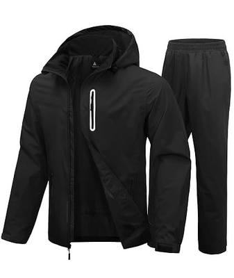 Men Women Rain Suits Waterproof Lightweight Golf Rain Gear Jacket and Pants