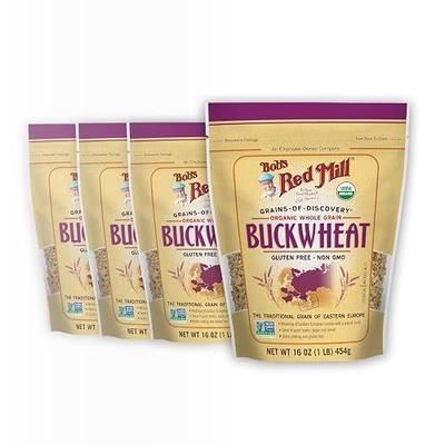 Bob's Red Mill Organic Gluten Free Buckwheat Groats, 16oz (4 Pack)