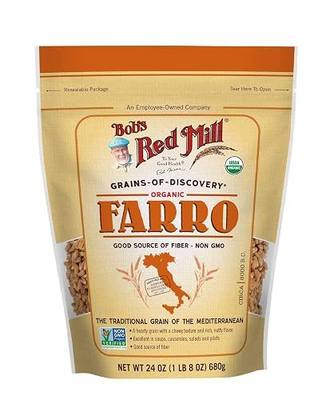 Bob's Red Mill Organic Farro Grain, 24oz (Pack of 1) - Organic, Non GMO, Vegan, Kosher
