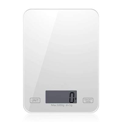 Kumako Food Scale,Digital Kitchen Scales Weight Grams and Oz for Baking and Cooking, LCD Display,Tempered Glass Surface,11LB/5KG