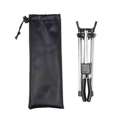 Foldable Alto Saxophone Stand Stainless Steel Sax Stand Holder Portable Saxophone Bracket Adjustable Stand with Leather Bag