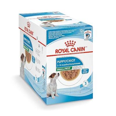 Royal Canin Size Health Nutrition Small Puppy Chunks in Gravy Wet Dog Food, 3 oz pouch (12-count)